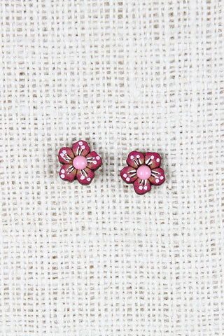 Painted Blossom Earrings