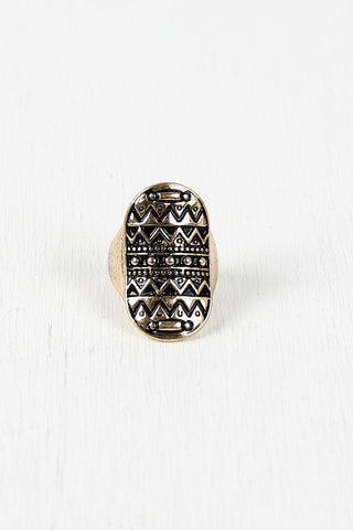 Oval Pattern Ring