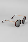 Redacted Metallic Frame Cat Eye Sunglasses