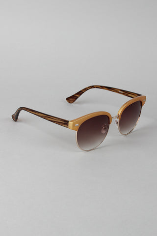 Round Clubmaster Sunglasses