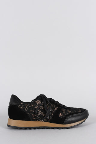 Dollhouse Lace Round Toe Sneaker