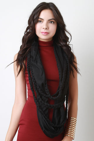 Braided Rope Infinity Scarf