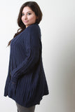 Cable Knit Front Pocket Cardigan