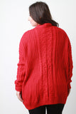 Cable Knit Front Pocket Cardigan