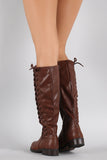 Bamboo Corset Lace Up Riding Knee High Boots
