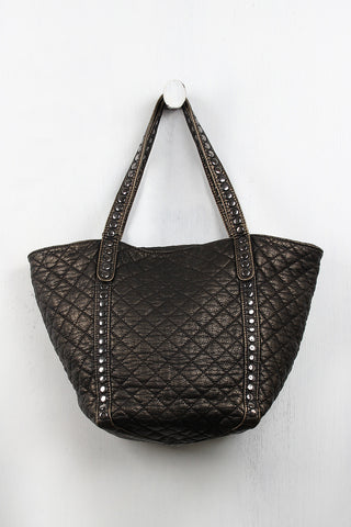 Quilted Metallic Leather Bag