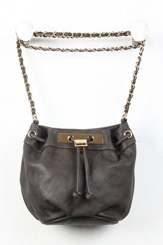 Chic Plated Bucket Bag