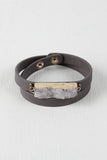 Druzy Stone Wrap Bracelet
