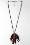 Arrow And Bird Tribal Pattern Necklace