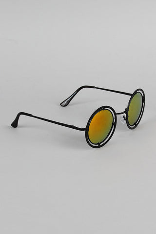 Matte Round Antique Sunglasses