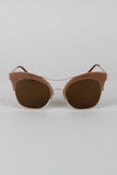 Double Nose Bridge Clubmaster Sunglasses