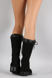 Bamboo Combat Lace Up Knee High Boots