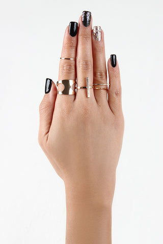 Shapes And Sizes Ring Set
