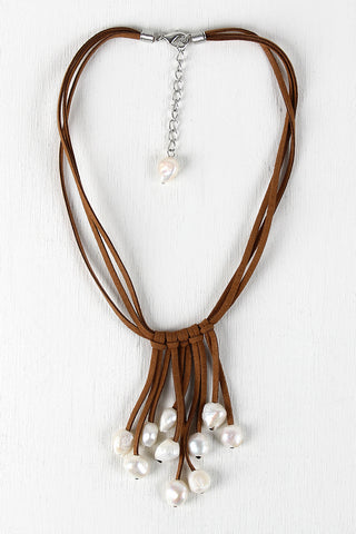 Seaside Suede Statement Necklace