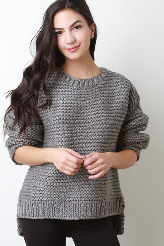 Chunky Thick Knit Oversize Sweater