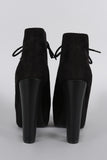 Speed Limit 98 Suede Lace Up Platform Booties