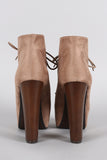 Speed Limit 98 Suede Lace Up Platform Booties