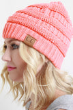 Solid Ridged Knit Beanie