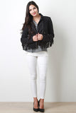 Fringe Faux Suede Moto Jacket