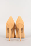 Shoe Republic Nubuck Pointy Toe Stiletto Pump