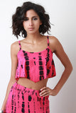 Tie Dye Handkerchief Crop Top