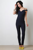 Off-Shoulder Sweetheart Jumpsuit