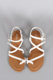 Bamboo Intertwined Straps Diamond Sandal