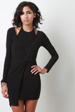 Twisted Surplice Dress