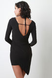 Twisted Surplice Dress