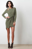 Twisted Surplice Dress