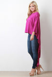 High-Low Poncho Top