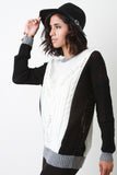 Eyelet Knit Sculpture Sweater