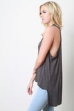 Surplice High Low Racerback Top