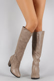 Dollhouse Cowgirl Chunky Heeled Knee High Boots