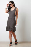 Chunky Knit Fringe Hem Dress