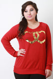 Infinite Heart Sweatshirt Top