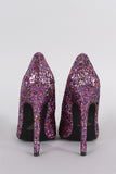 Glitter Pointy Toe Single Sole Stiletto Pump