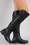 Classic Round Toe Riding Over-The-Knee Boots