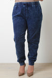 Denim Jogger Pants