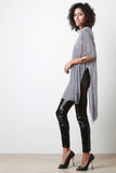 Semi-Sheer Oversize Side Slit Tee