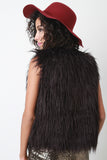 Solid Faux Fur Vest