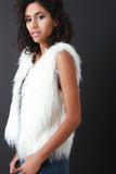 Solid Faux Fur Vest