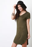 Back Cutout Tee Mini Dress