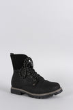 Warm Faux Shearling Lug Work Boots