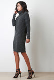 Turtleneck Shift Sweater Dress