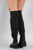 Bamboo Zipper Stretchy Over-The-Knee Riding Boots