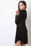 Long Sleeve Mini Shift Dress