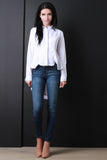 Bustle Long Sleeve Collar Shirt