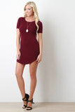 Rounded Hem T-shirt Dress