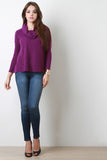 Soft Knit Cowl Neck Sweater Top